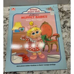 Vintage unused baby Miss Piggy paper dolls retro Jim‎ Henson